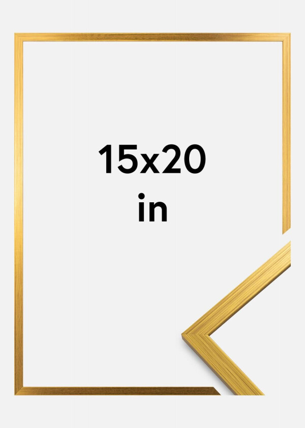 Ramme Edsbyn Akrylglass Gull 15x20 Inches (38,1x50,8 Cm)