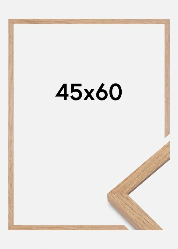 Ramme Montgomery Matt Antirefleksglass Eik 45x60 Cm