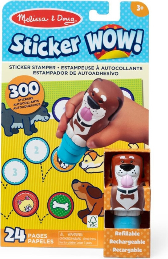 MELISSA & DOUG &ldquo klistremerke WOW!&ldquo aktivitetsbok &ldquo &Scaron liten gutt&ldquo