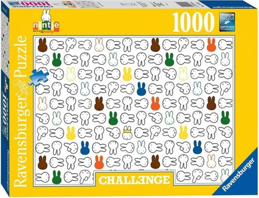 Challenge Puzzle Miffy 1000st. Gulv