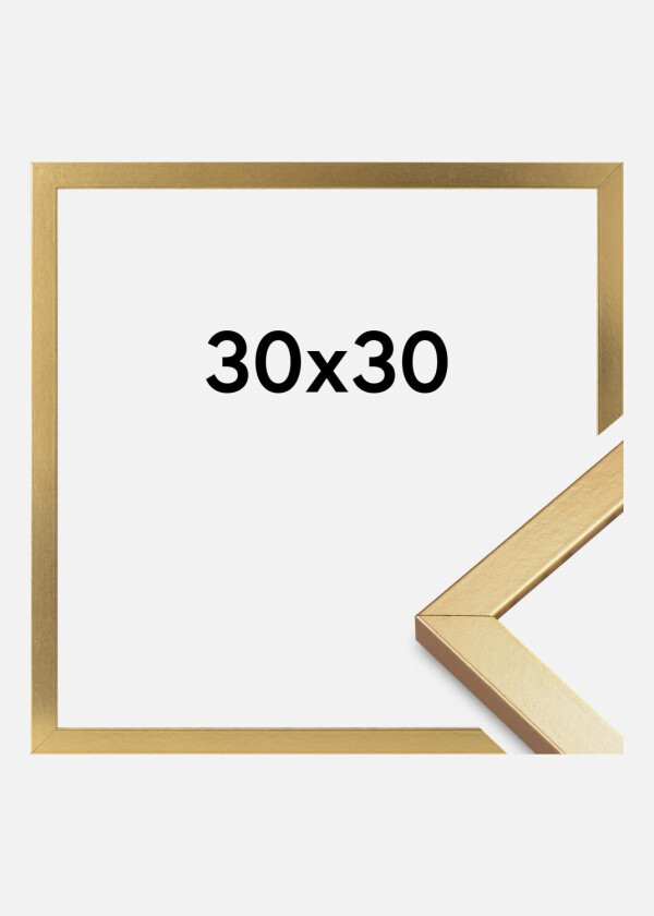 Ramme Minerva Akrylglass Gull 30x30 Cm