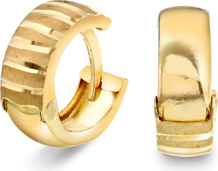 , Øreringer i 585 gult gull