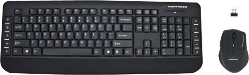 EK120 - Tastatur og mus-sæt - trådløs - 2.4 GHz - QWERTY