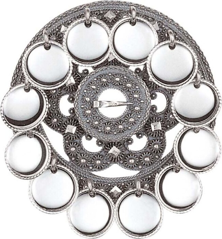 Bilde av Slangesølje Telemark i 830 oksidert sølv, liten størrelse