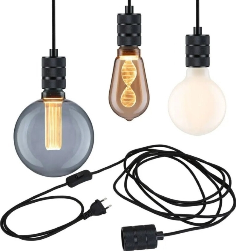 Tilla Pendel 78436 Pendullampe E27 Sort