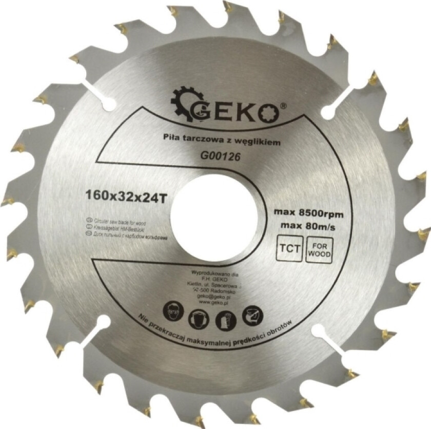 Geko SIRKELSAG 600x32mm 40 TENNER WIDIA