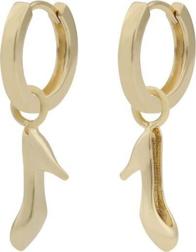 Snö of Sweden Fairytale, Øreringer i forgylt messing med pumps