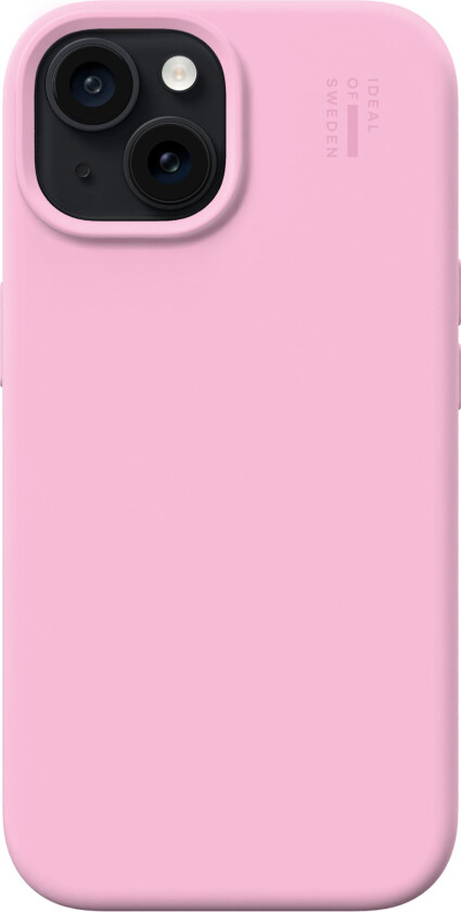 iDeal of Sweden Silicone Case MagSafe iPhone 15 Bubblegum Pink