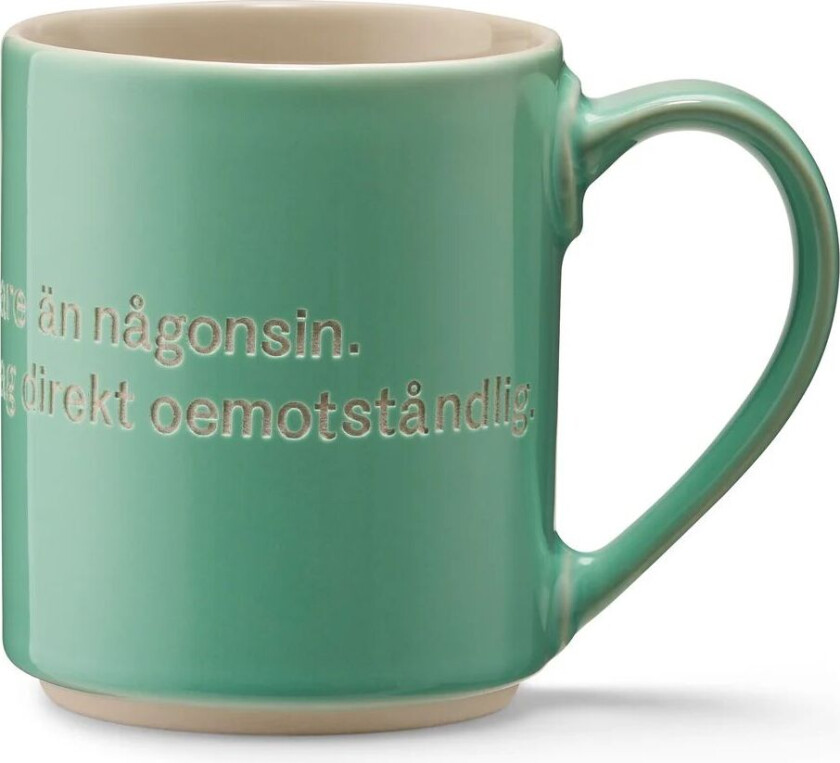 Astrid Lindgren kopp, jag är fräknigare grønn-svensk