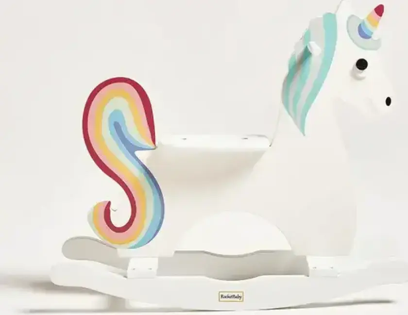 Bilde av Rocketbaby Gyngehest Unicorn Hvit