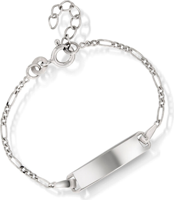 Armbånd til barn i 925 sølv med graveringsplate