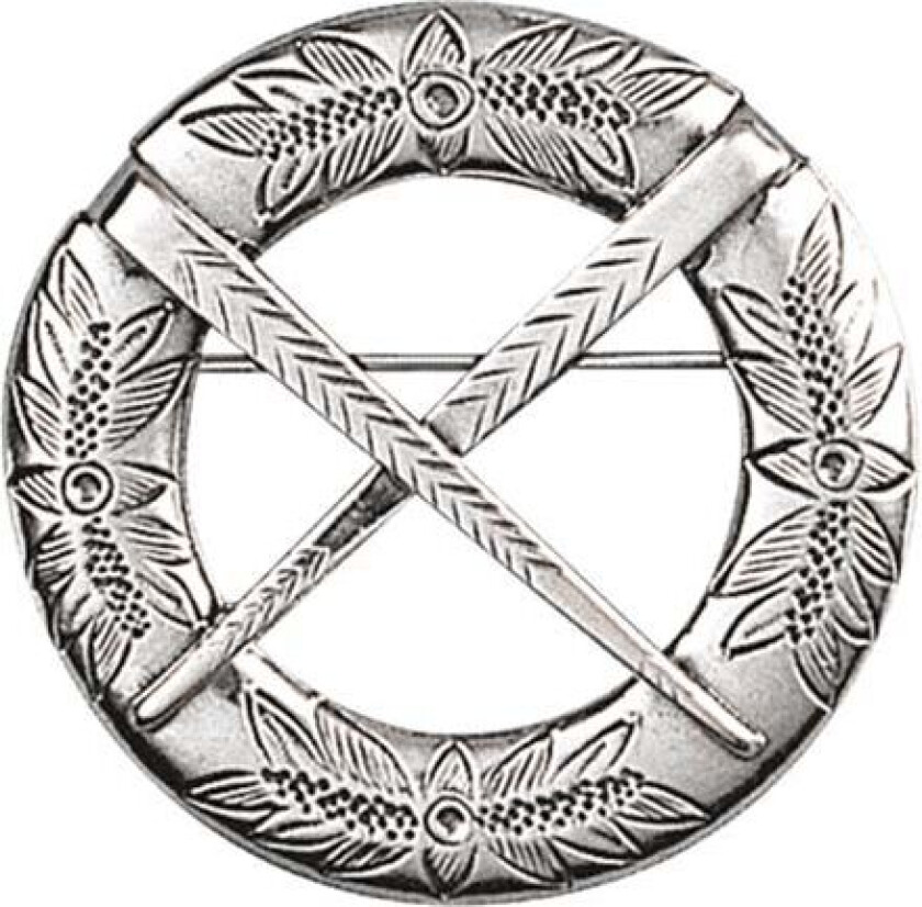 Halsring med gravering i 830 oksidert sølv