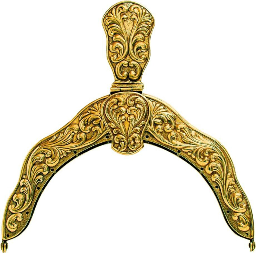 Veskelås i forgylt sølvplett