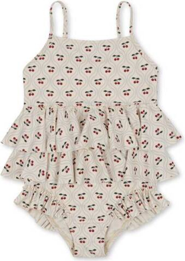 Manuca Frill Badedrakt Cherry Motif
