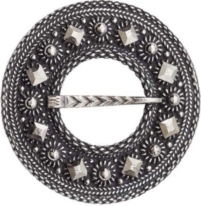 Halsring Telemark i 830 oksidert sølv