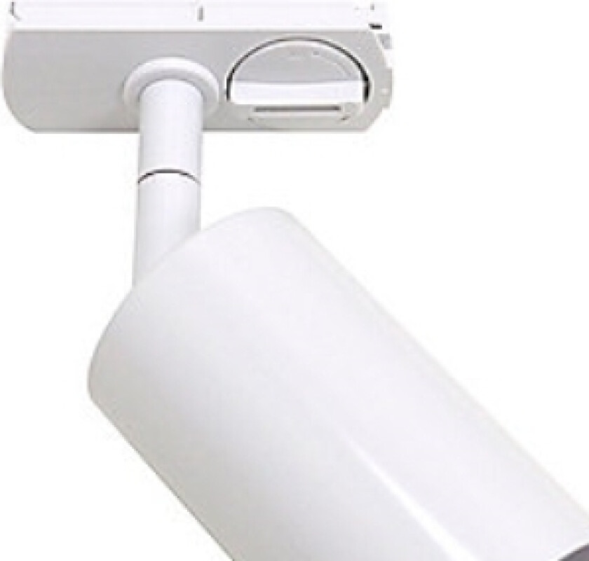 Spot Track lys, 1F, GU10, eksklusiv lyskilde, matt hvit