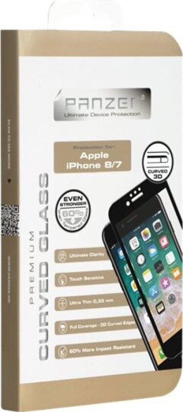 buet skjermbeskytter til iPhone 6/7/8/SE Gen. 2 (sort)