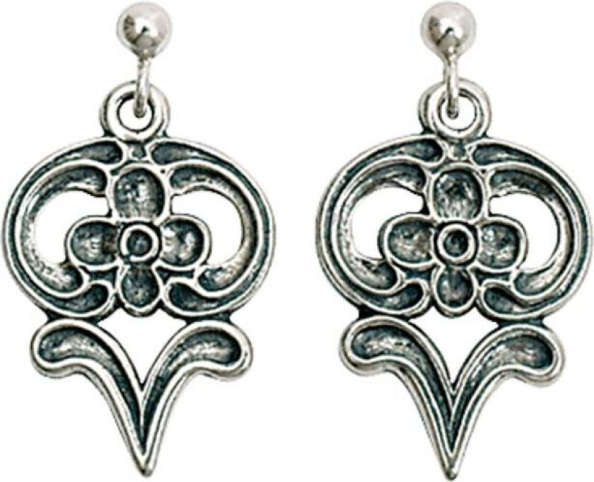 , Øredobber i 830 oksidert sølv