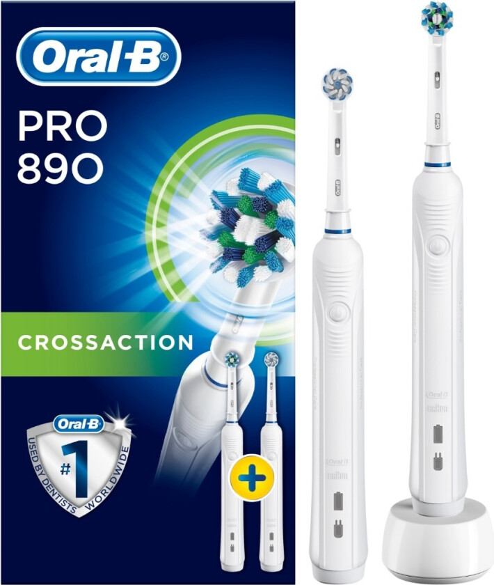 Oral B Braun Pro 890 Rechargeable Toothbrush 2 stk.