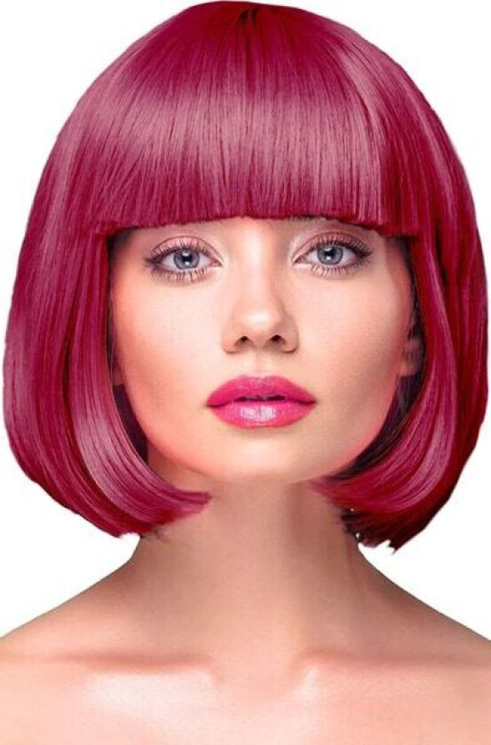 Party Wig Short Straight Burgundy Hair Parukk