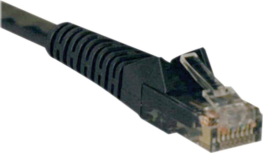 Bilde av Eaton Tripp Lite Series Cat6 Gigabit Snagless Molded (UTP) Ethernet Cable (RJ45 M/M), PoE, Black, 3 ft. (0.91 m) - Koblingskabel - RJ-45 (hann) til R