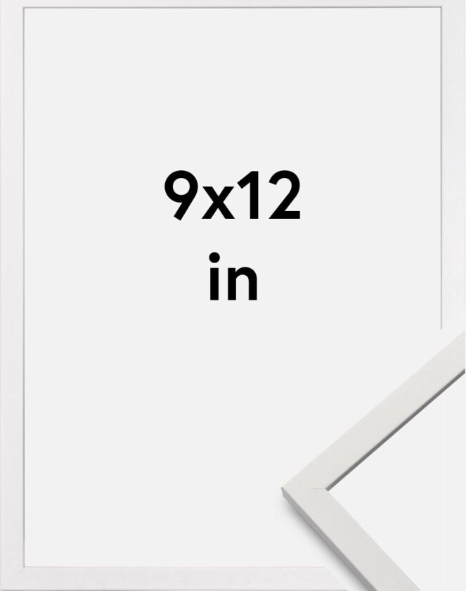 Ramme Edsbyn Akrylglass Hvit 9x12 Inches (22,86x30,48 Cm)