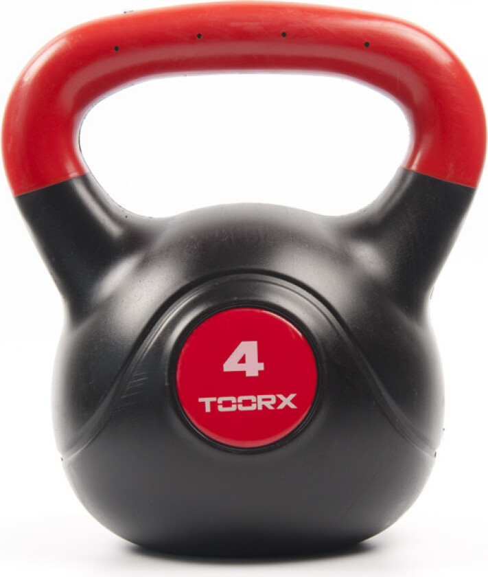 Toorx KRP-4, Standard vektkule, Sort, Rød, 4 kg