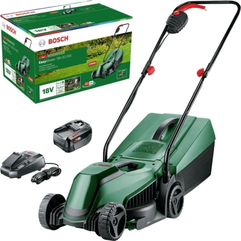 Home and Garden EasyMower 18V-32-150 Batteridrevet Plæneklipper inkl. Batteri, inkl. oplader 18 V Skærebredde (max.) 320 mm