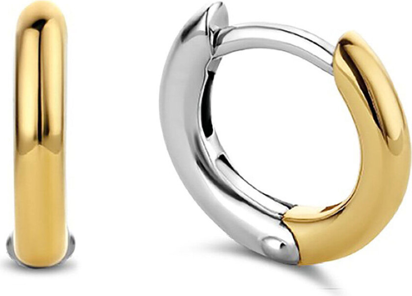 , Øreringer i forgylt 925 sølv