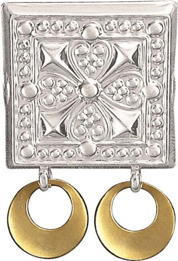 Bilde av Beltestøl Follo i 830 hvitt sølv med forgylte ringer