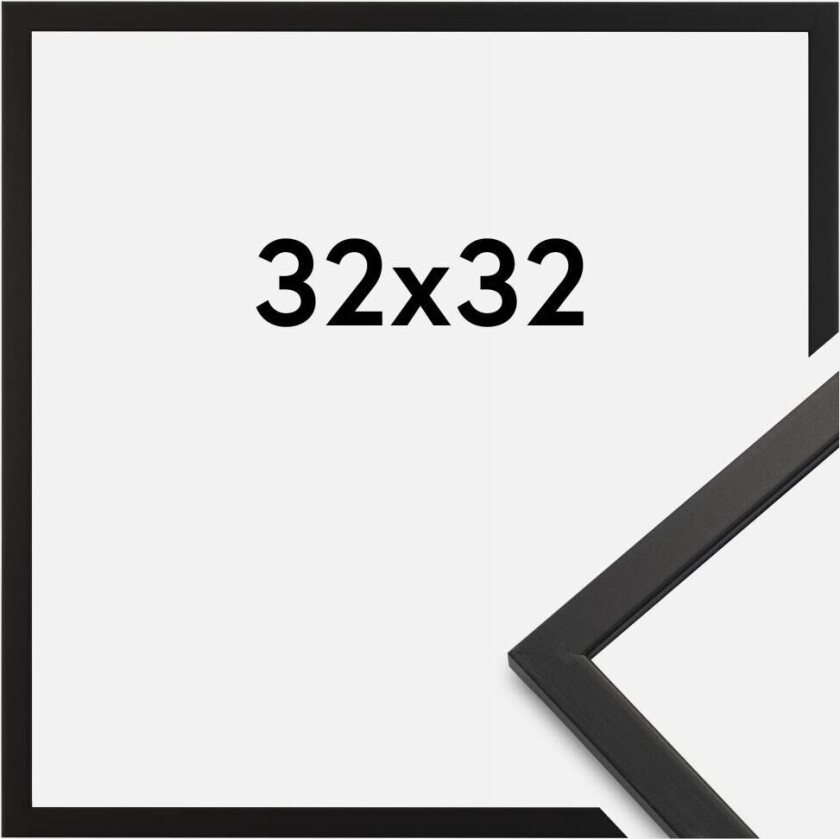 Ramme Edsbyn Akrylglass Svart 32x32 Cm