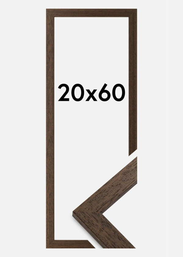 Ramme Brown Wood 20x60 Cm