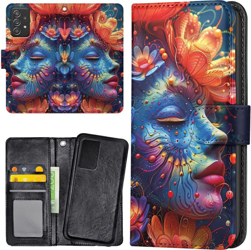 Samsung Galaxy A13 4G - Lommebok Deksel Psychedelic