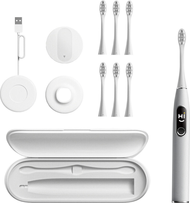 Elektrinis dantu šepetelis Oclean X Pro Elite + 6 šepetelio galvutes