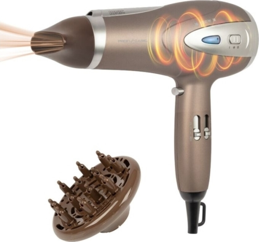 ProfiCare PC-HTD 3113, Brun, Hängögla, 2200 W, 230 V, 50/60 hz, 220 mm