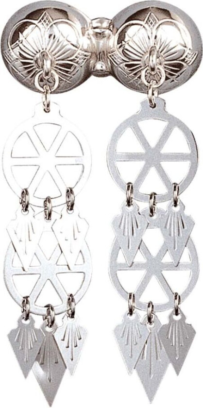 Halssølje i 830 hvitt sølv med spirløv