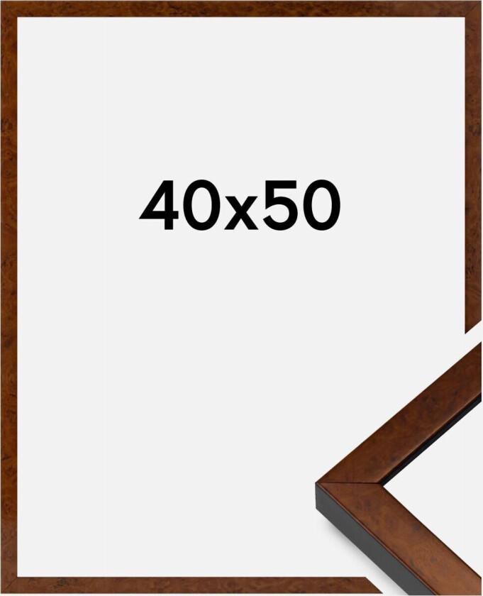 Ramme Ares Akrylglass Burr Walnut 40x50 Cm