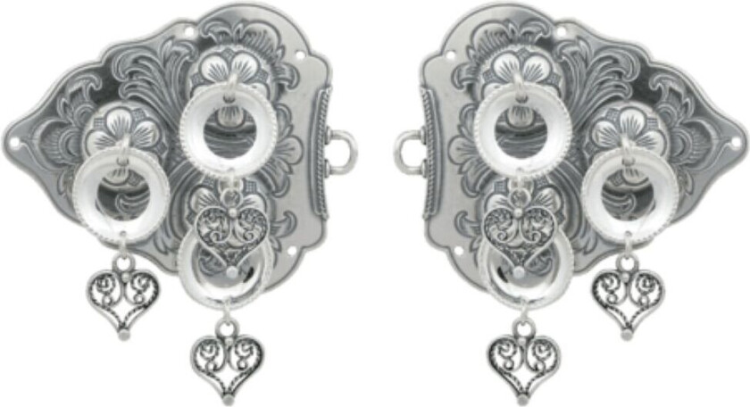 Bilde av Spenne Halingdal i 830 oksidert sølv med 429 heng