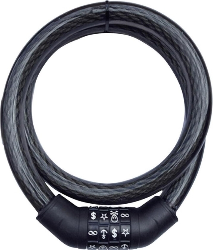 SPS 100 Kabellås Sort Kombinationslås med symboler