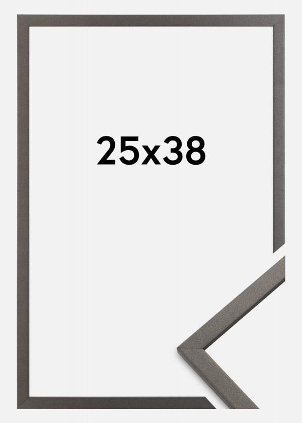 Ramme Edsbyn Akrylglass Grafitt 25x38 Cm