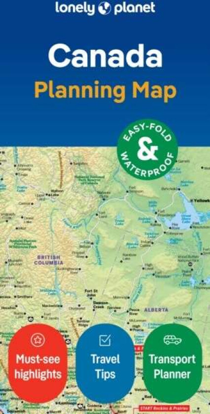 Lonely Planet Canada Planning Map