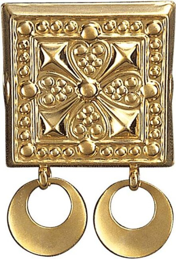 Bilde av Beltestøl Follo i 830 forgylt sølv med ringløv