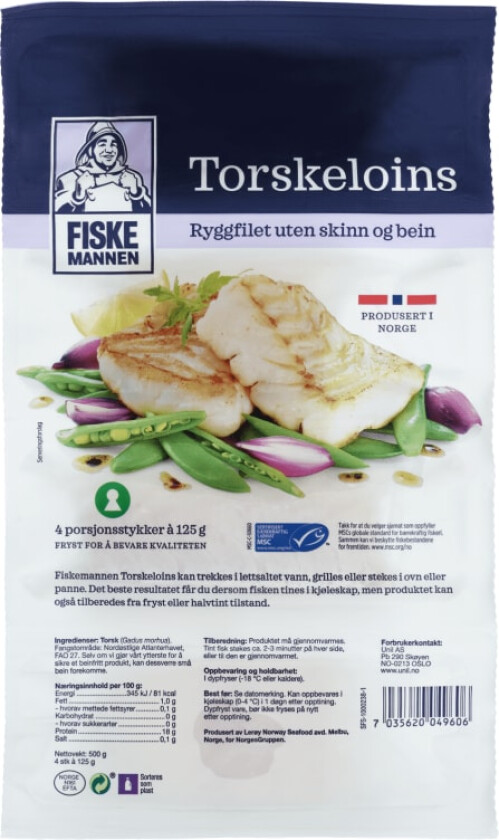 Torskeloins 500g