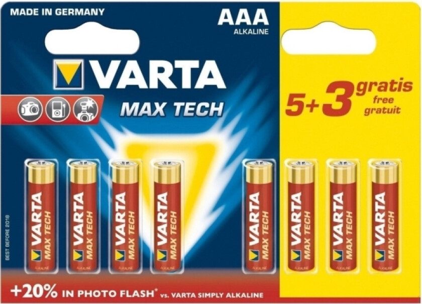Max Tech AAA Engangsbatteri Alkalinsk