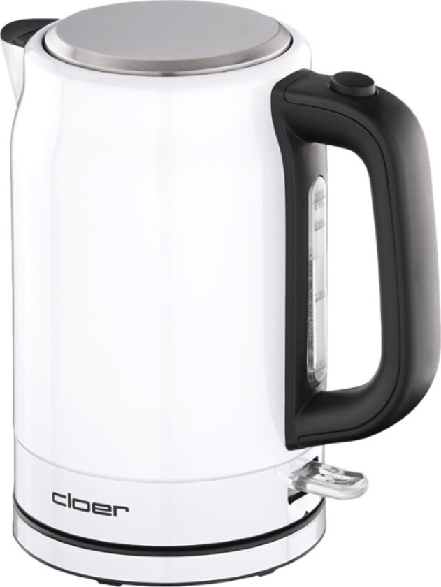 4521, 1,7 l, 2200 W, Hvit, Rustfritt stål, Vannivåindikator, Overopphetingsbeskyttelse