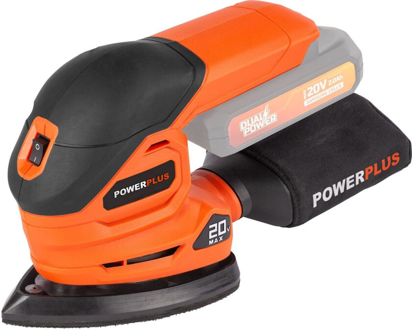 Sander med flere funksjoner Powerplus Dual Power Powdp50200 20 V