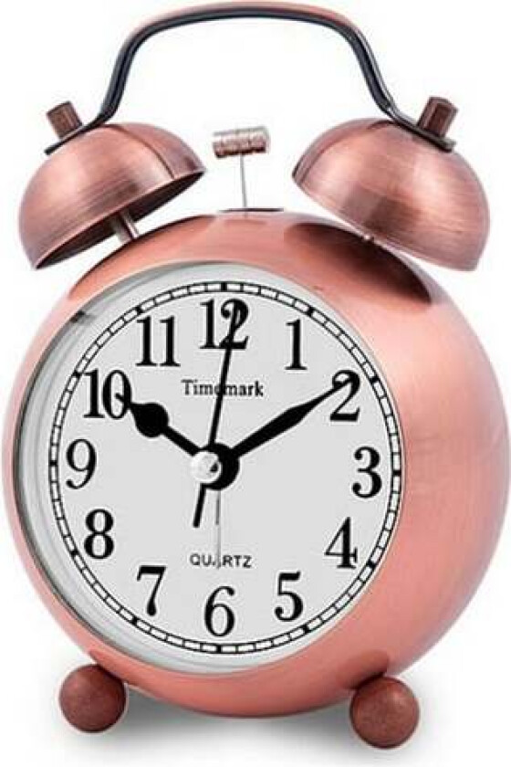 Analog Alarm Clock Timemark Golden (9 x 13,5 x 5,5 cm)