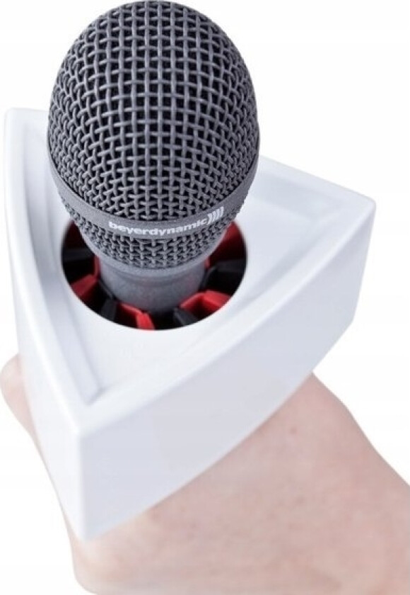 Triangular Mic Flag White