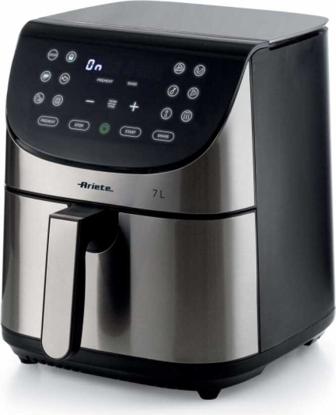 Oljefri frityrkoker Ariete 00C462800AR0 Svart stål 1800 W 7 L