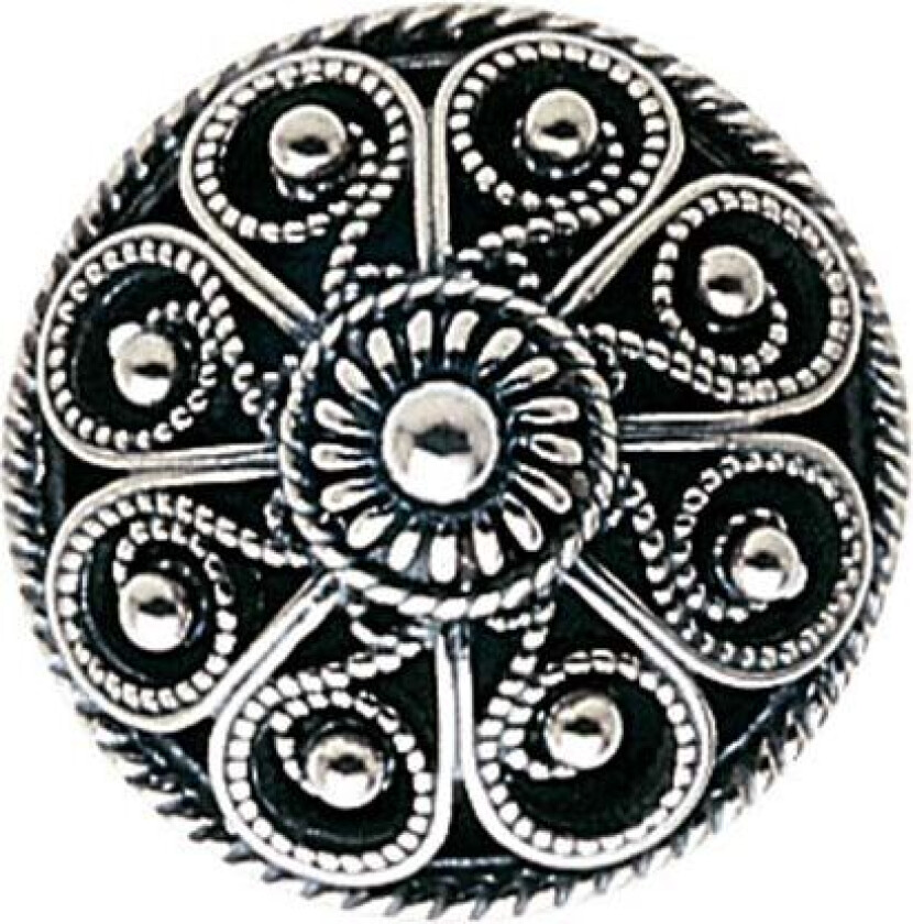 Bilde av Knapp Telemark i 830 oksidert sølv